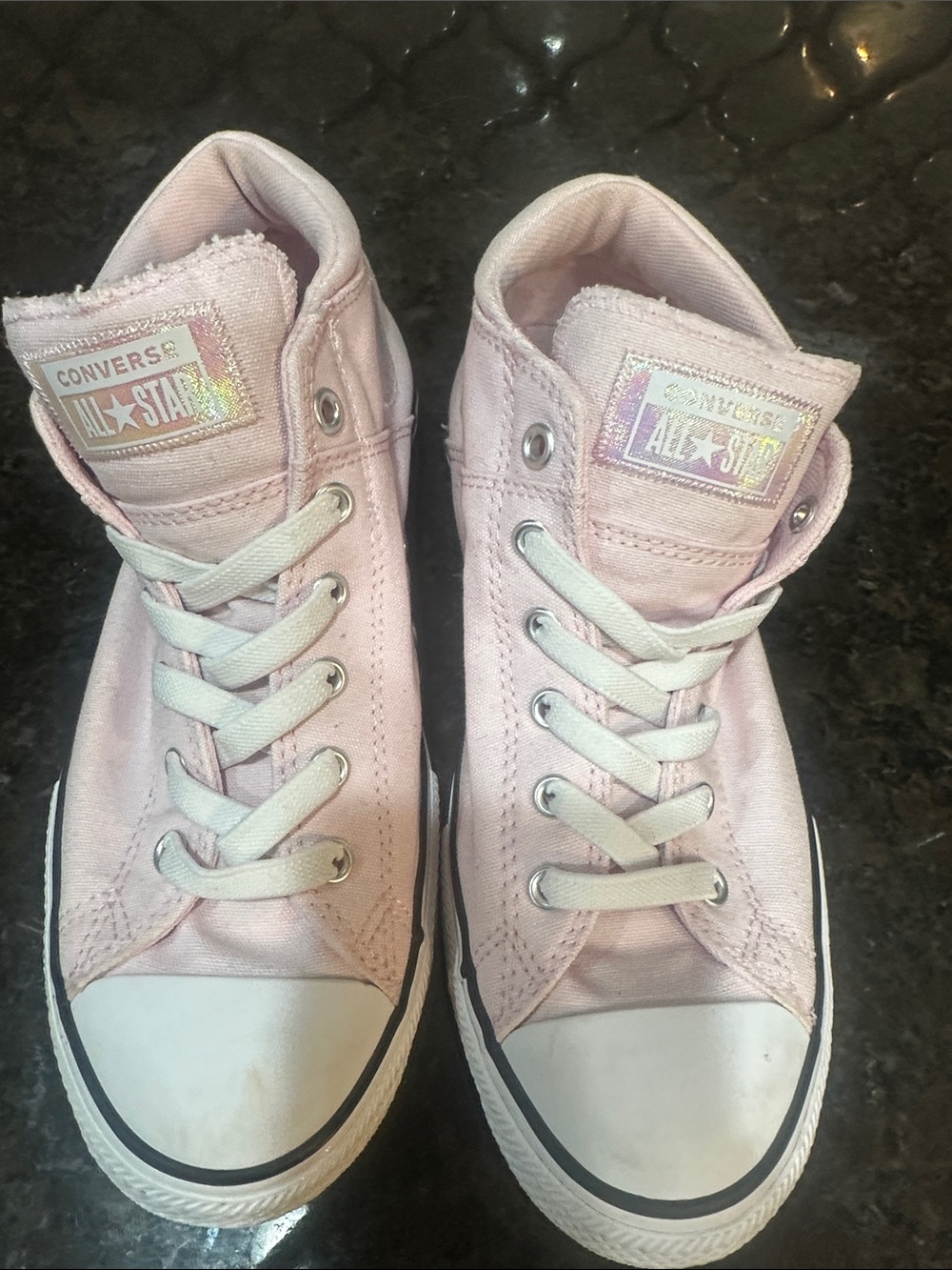Converse Pink High Top Canvas Sneakers